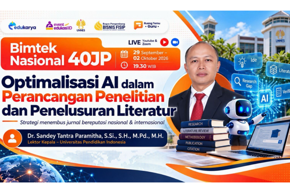 “SANDEY TANTRA PARAMITHA PERKUAT REKOGNISI AKADEMIK UPI MELALUI DISEMINASI INOVASI AI DALAM PENELITIAN DI TINGKAT NASIONAL”